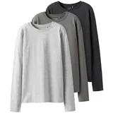 two soon 3er-Pack T-Shirt in Asphalt | Gr.: 158/164