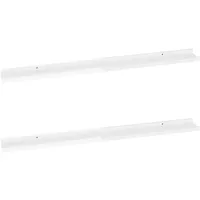 vidaXL Wandregal 100 x 9 x 3 cm Hochglanz-Weiß