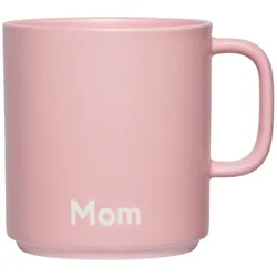 Design Letters - VIP Favourite Porzellan Becher mit Henkel, Mom / creole pink