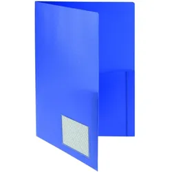 FolderSys FSY Broschüren-Mappe runde Taschen, Standard, blau, 1 Stück