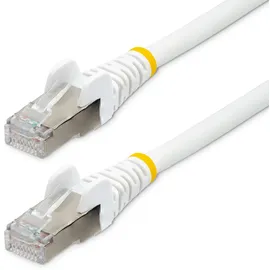 Startech StarTech.com 10 m CAT6a Ethernet Cable - LSZH-Raucharm, Halogenfrei - 10 Gigabit RJ45 LAN Kabel - SFTP Patchkabel - Weiß - CAT6a Verlegekabel - Abgeschirmtes Netzwerkkabel/Ethernet Kabel (NLWH-10M-CAT6A-PATCH)