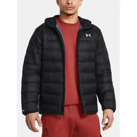 Under Armour Legend Down Hooded Jacket in Schwarz - - Black / White - M