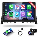 2G+64G Wireless Carplay Android 13 Autoradio für Mercedes Benz C Class W204 S204 2007-2014 9 Zoll Autoradio 2 Din mit Android Auto Navi GPS WiFi Mirror Link Bluetooth FM/RDS/DAB/EQ/SWC Rückfahrkamera