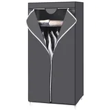 Songmics Stoffschrank 75 x 160 x 45 cm Grau