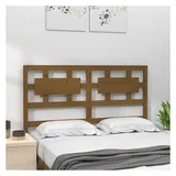 vidaXL Bett-Kopfteil Honigbraun 205,5x4x100 cm Massivholz Kiefer