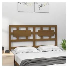 vidaXL Bett-Kopfteil Honigbraun 205,5x4x100 cm Massivholz Kiefer