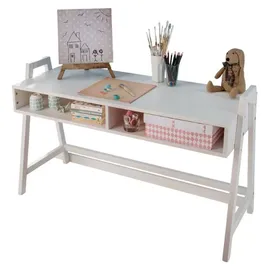 Main Möbel Schreibtisch Jasmin Kiefer massiv / Weiß