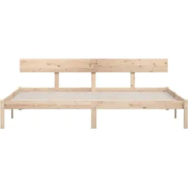 vidaXL Massivholzbett 180 x 200 cm H2 Braun