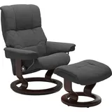 Stressless Stressless® Relaxsessel »Mayfair«, (Set, Relaxsessel mit Hocker), mit Classic Base, Gestell Braun grau