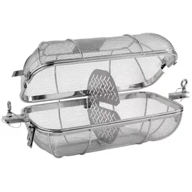 Weber Drehspießkorb Ø 30 cm Edelstahl weiß