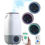 Newgen Medicals Ultraschall-Luftbefeuchter, 3 Liter, komp. zu Alexa & Google Assistant