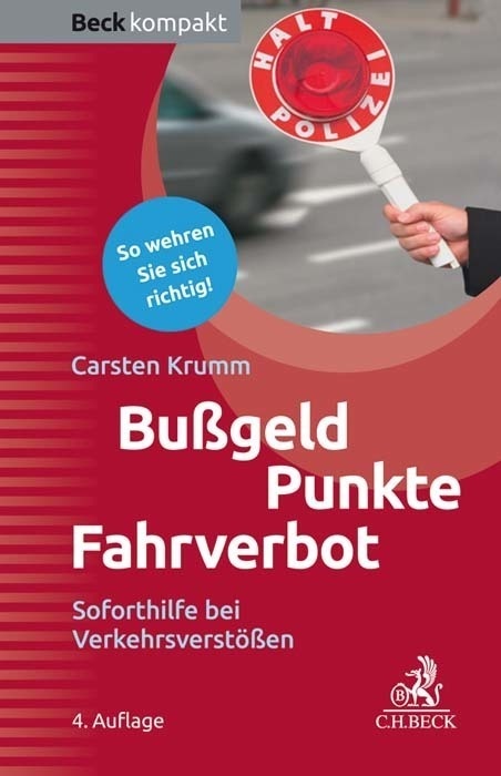 Bußgeld - Punkte - Fahrverbot - Carsten Krumm  Kartoniert (TB)