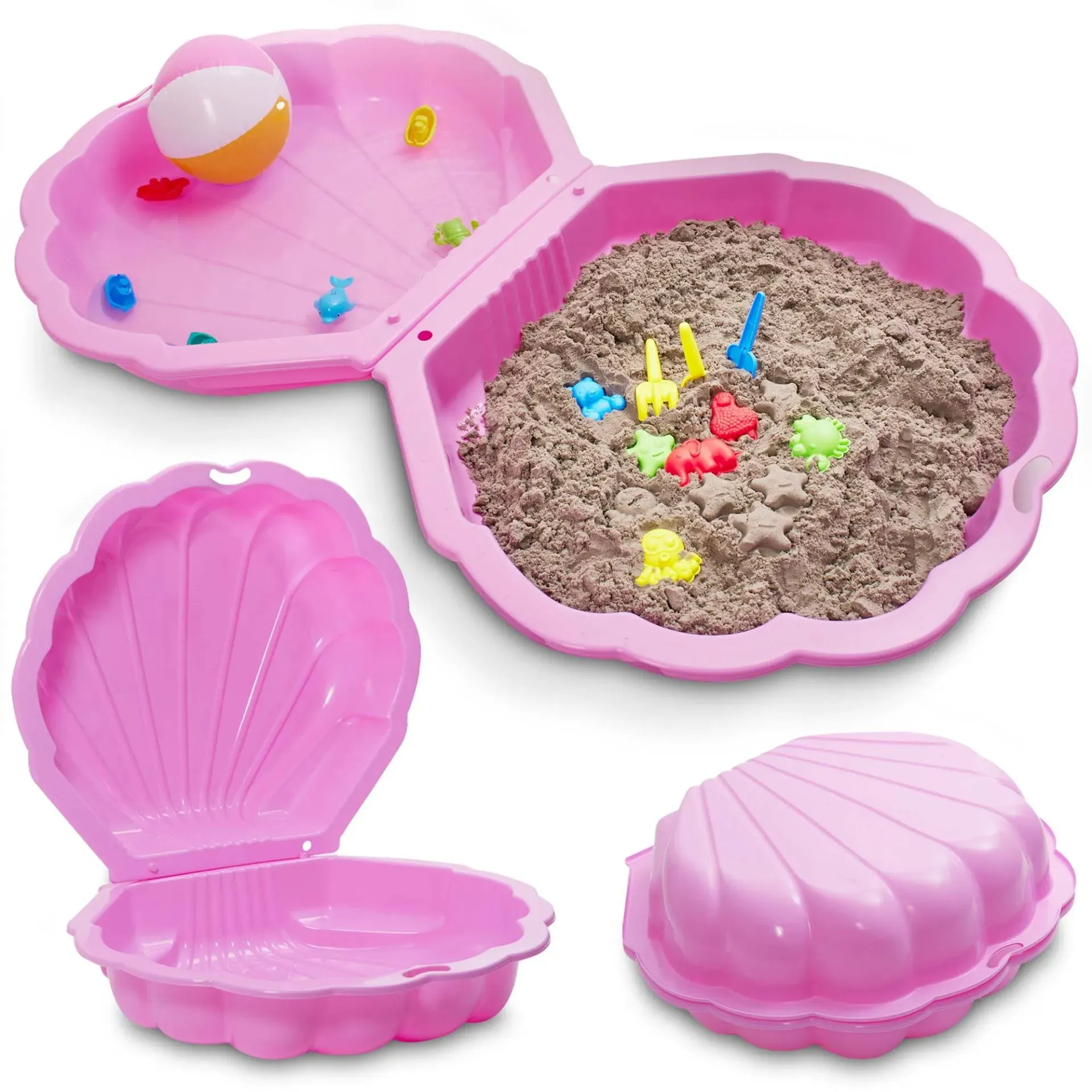 Sandkasten Muschel Rosa