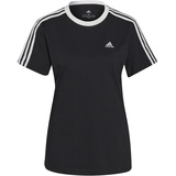 adidas Damen T-Shirt (Short Sleeve) W 3S Bf T, Black/White, GS1379, 2XL