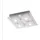 Selltec LED-Deckenleuchte 2-flg. eckig chrom