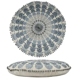 Marrakesch Orient & Mediterran Interior Bodenkissen Garet 60 x 15 cm Blau