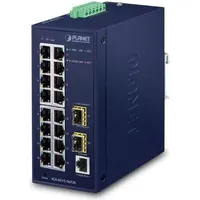 Planet IGS-4215-16T2S Netzwerk-Switch Unmanaged L2+ Gigabit Ethernet (10/100/1000) Blau