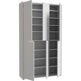 Forte Alice Springs Schuhschrank B/H/T 109,2x191,9x34,9 grau