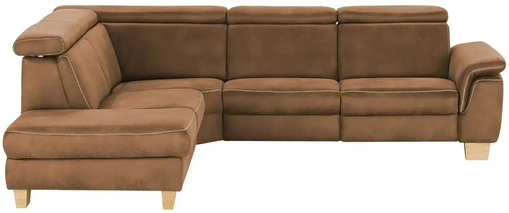 Mein Sofa bold Ecksofa  Beata , braun , Maße (cm): B: 270 H: 80 T: 233.0