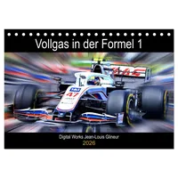 Calvendo Vollgas in der Formel 1 (Tischkalender 2026 DIN