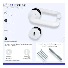Lienbacher - U-Form Rosettengarnitur Überklippsrosetten BB PZ