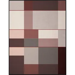 Biederlack Wohndecke »Grid«, Karo mit eleganter Farbkombination, 35835717-0 schwarz-grau-rose