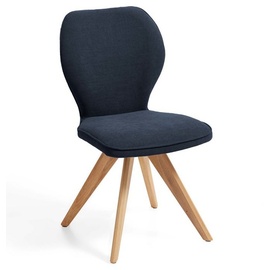 Niehoff Sitzmöbel Colorado Trend-Line Design-Stuhl Wildeiche/Webstoff - 180° drehbar Malea-R graphit
