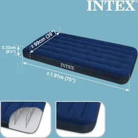 Intex 64757 Classic Downy Blue Dura-Beam Serie Twin 191x99x25 cm
