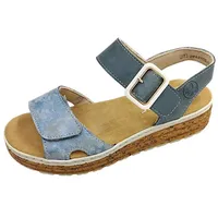Rieker Klassische Sandalen Damen Blau 42