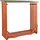 DEMA Brennholzregal Holz bis 40 cm Holz Länge Braun