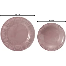 SELTMANN WEIDEN Beat Tafelservice 12-tlg. rosa unifarben