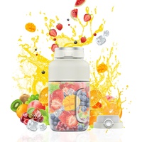 Smoothie Maker to go 1200ml Personal Blender Smoothie Makers,Elektrischer Fresh Juice Mixer Flasche Tragbarer Mixer für Smoothies und Shakes,USB Wiederaufladbarer 3000mAh Shake Mixer (White)