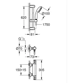 Grohe Grohtherm 800 chrom 34565001