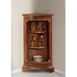 JVmoebel Vitrine Luxuriöse Glasvitrine im Eckdesign für das Wohnzimmer in Braun (1-St., Eckvitrine) Made in Italy braun