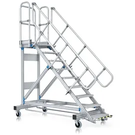 ZARGES Plattformtreppe Ergo Stop 275 cm Aluminium, Stahl