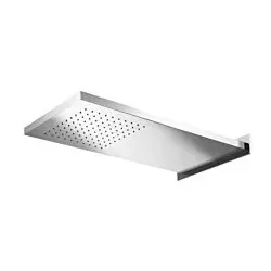 Herzbach Living Spa iX Regenbrause 11.661400.2.09 Edelstahl gebürstet, 592x270mm, Regen