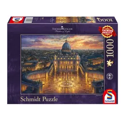 Schmidt Spiele - Erwachsenenpuzzle - Vatikan, Thomas Kinkade, 1000 Teile