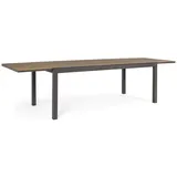 BIZZOTTO Gartentisch Elias mit Ausziehfunktion, 200-300x95 cm, Anthrazit