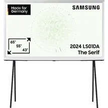 Samsung The Serif GQ65LS01D 65" QLED 4K 360 All Round Design (2024) White LS01D