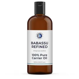 Mystic Moments | Bio -Abassu Raffinierte Trägeröl 500 ml - reines & natürliches Öl perfekt für Haare, Gesicht, Nägel, Aromatherapie, Massage und Ölverdünnung veganer GVO -frei