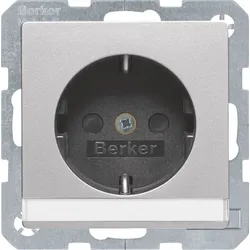 Berker SCHUKO-Steckdose alu/lack 47496084