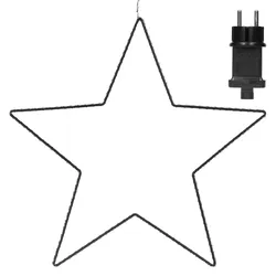 ECD Germany Weihnachtsstern LED Stern Weihnachtsdekoration Leuchtstern Beleuchtung 58 cm