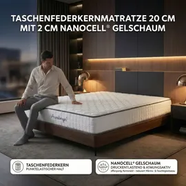 Arensberger 7-Zonen Taschenfederkernmatratze JANA 160 x 200 cm H2 | H3