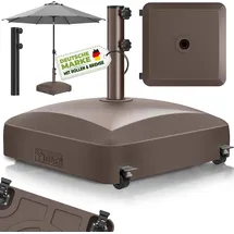 tillvex Schirmständer Granit/Kunststoff/Metall 37 Liter Braun