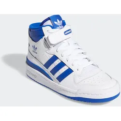 Sneaker ADIDAS ORIGINALS "FORUM MID", Gr. 38,5, blau (cloud weiß, royal blau, cloud weiß), Polyurethan, Synthetik, sportlich, Schuhe