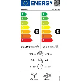Siemens iQ500 WK14D543 Waschtrockner (7 kg / 4 kg, 1400 U/min)