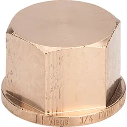 Viega Rotguss-Gewindeverbinder 3301 Kappe 1 ,Rotguss oder Siliziumbronze 268367