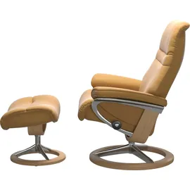 Stressless Relaxsessel "Sunrise", gelb (honey paloma), B:83cm H:105cm T:74cm, Sessel, Relaxsessel, mit Signature Base, Größe M, Gestell Eiche, in 2 Bezugsqualitäten lieferbar