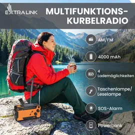 Extralink Kurbelradio orange