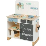 Musterkind Werkbank Fagus, weiß/natur,